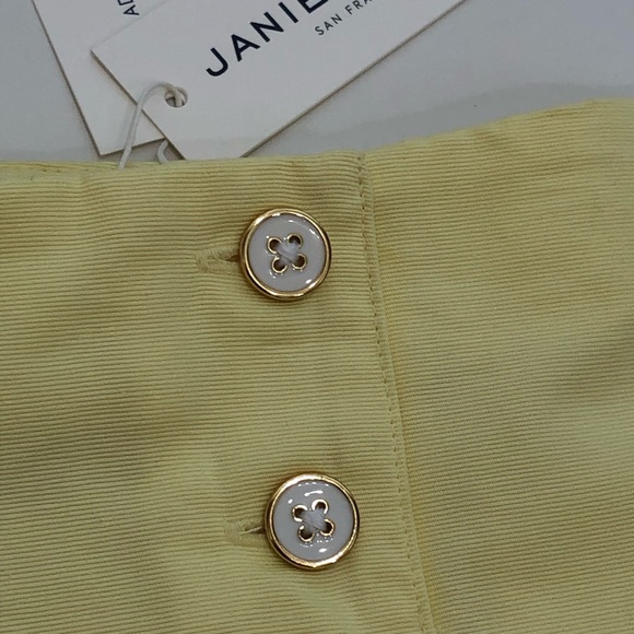 Janie and Jack Toddler Shorts Size 4T Yellow Adjustable Waist - Picture 3 of 7